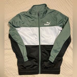 Kids Puma Color Block Track Jacket size 7 zip up